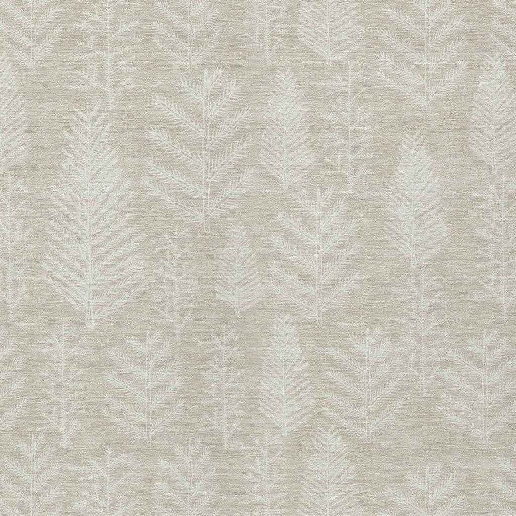3' X 5' Beige And Ivory Botanical Leaves Washable Indoor Outdoor Area Rug
