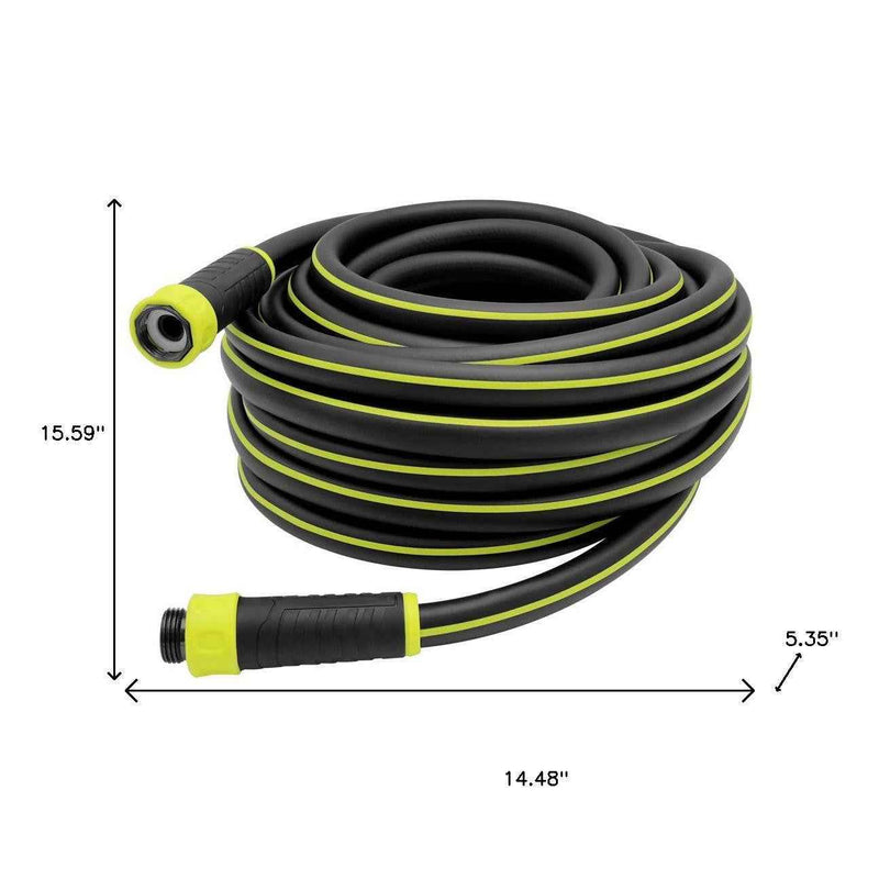 16" Black And Light Green Metal Garden Hose