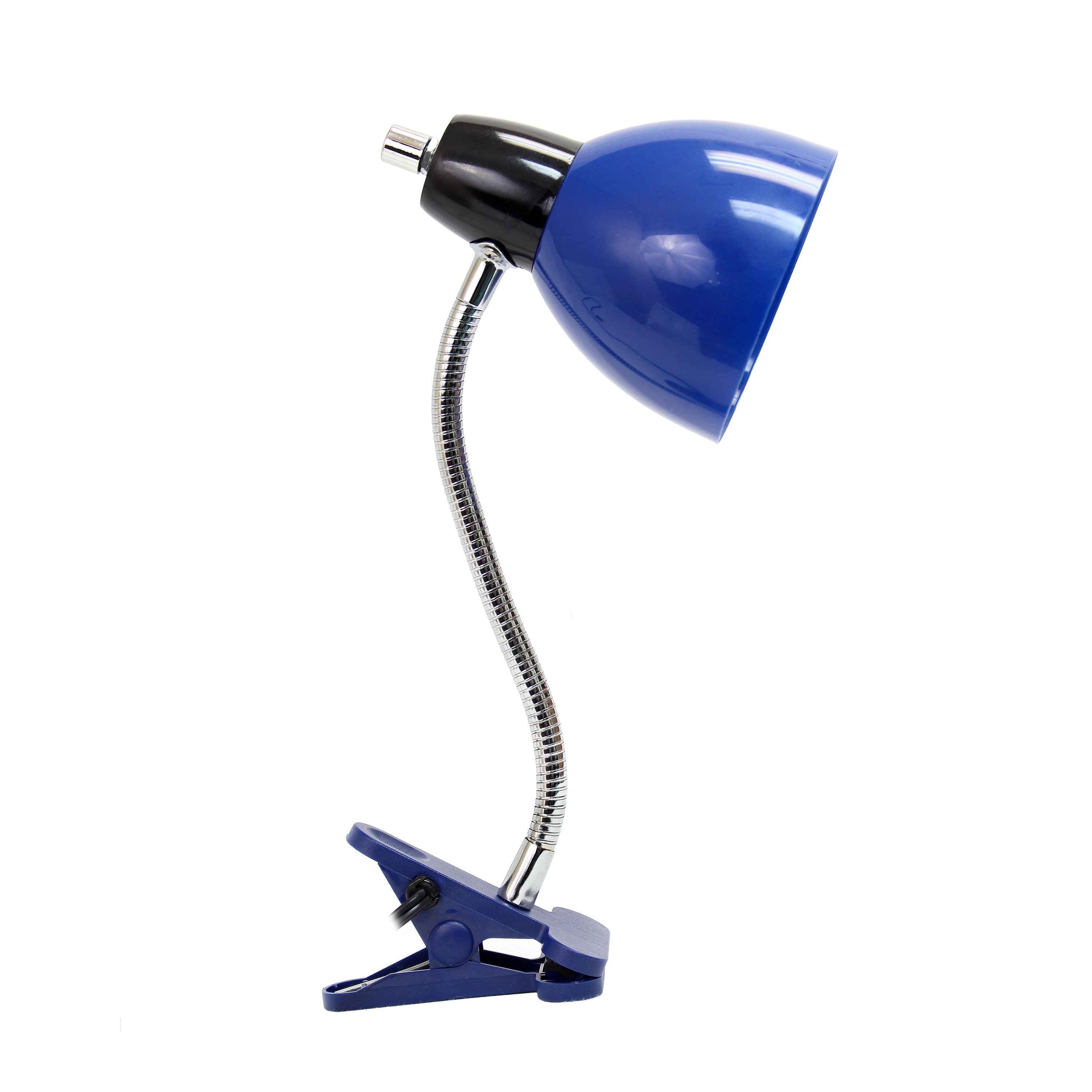 15" Blue Swing Arm Table Lamp LED