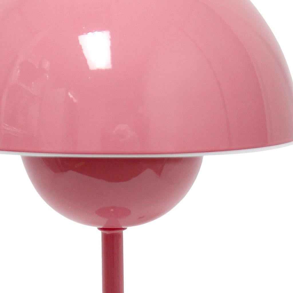 12" Light Pink Metal Table Lamp
