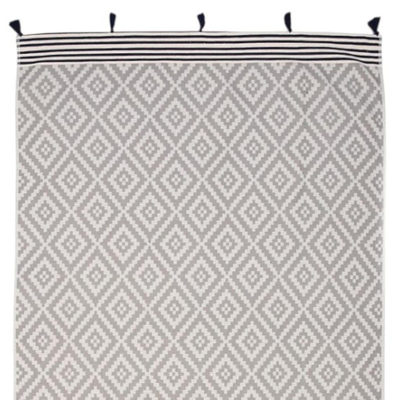 Gray Tribal Design Turkish Towel Beach Blanket - Outdoor