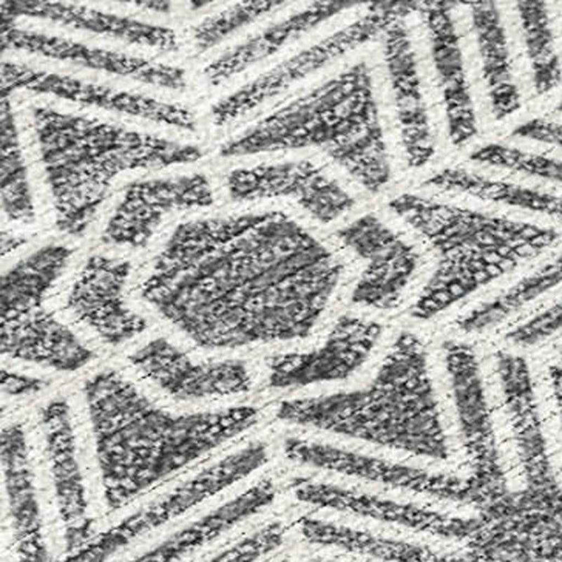 10' X 14' Gray Blue And Ivory Medallion Washable Indoor Outdoor Area Rug