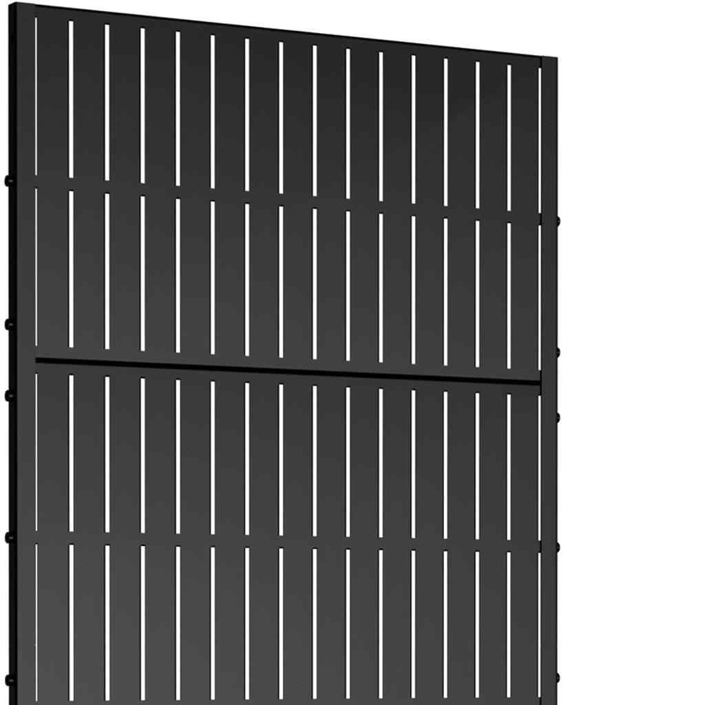 72" X 35" Black Metal Rectangular Planter Box - Sports & Outdoor