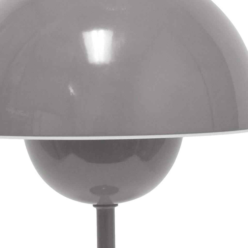 12" Gray Metal Table Lamp