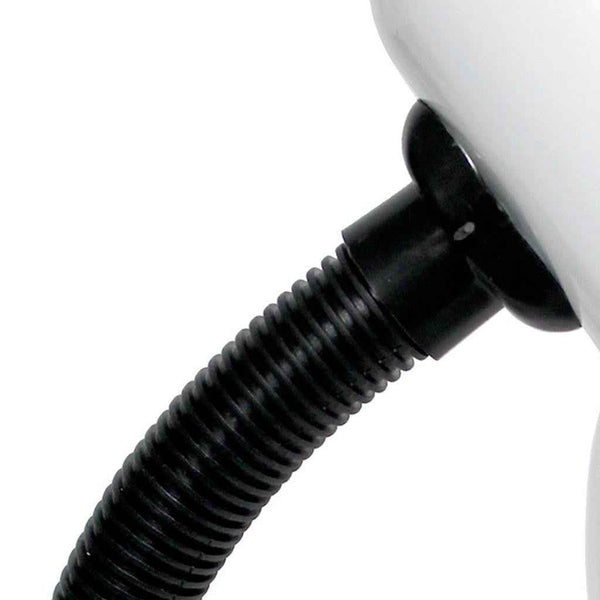 14" White Metal Swing Arm Table Lamp