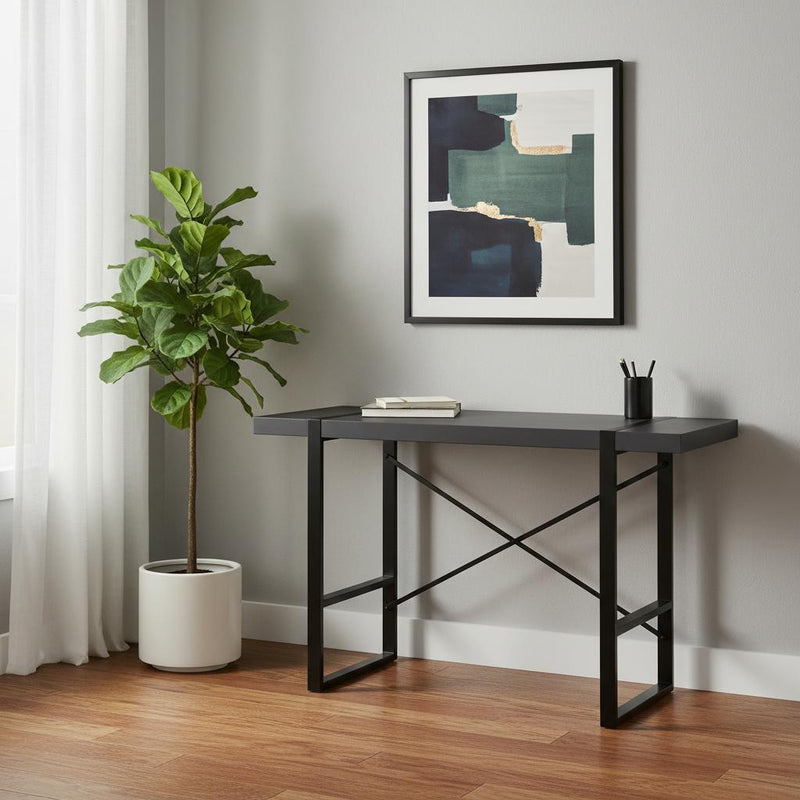 49" Gray and Black Computer Desk - Office