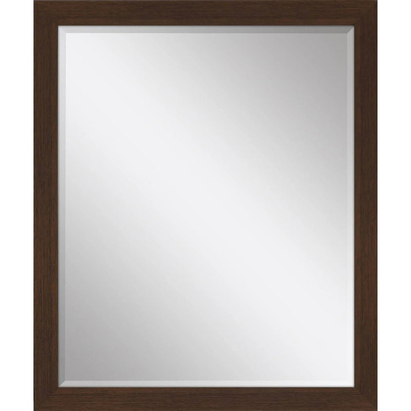 31" Dark Brown Framed Accent Mirror Homeroots Bed & Bath