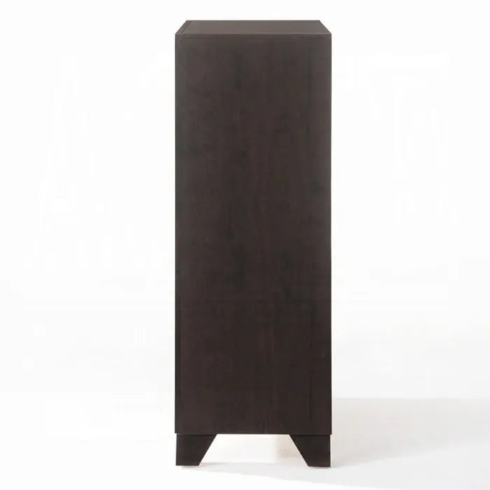 31" Espresso Solid Wood Five Drawer Dresser - GreatEagleInc