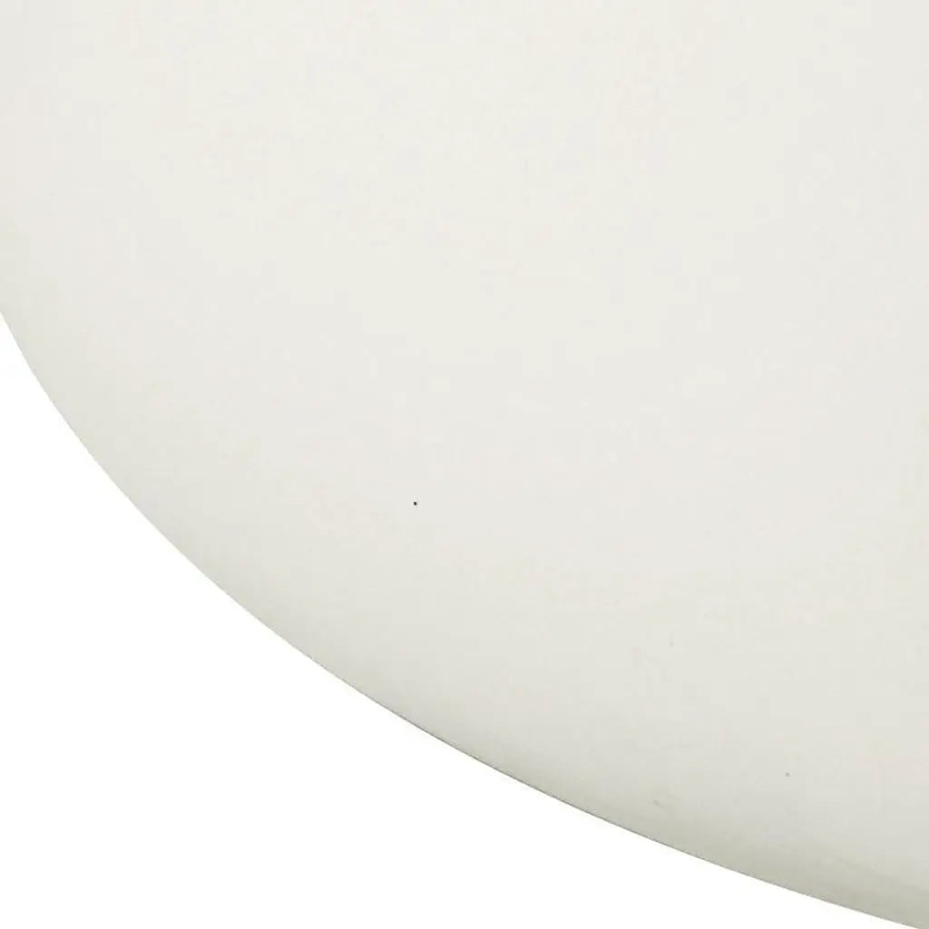 31" White Cement Round Drum Coffee Table Homeroots Living Room