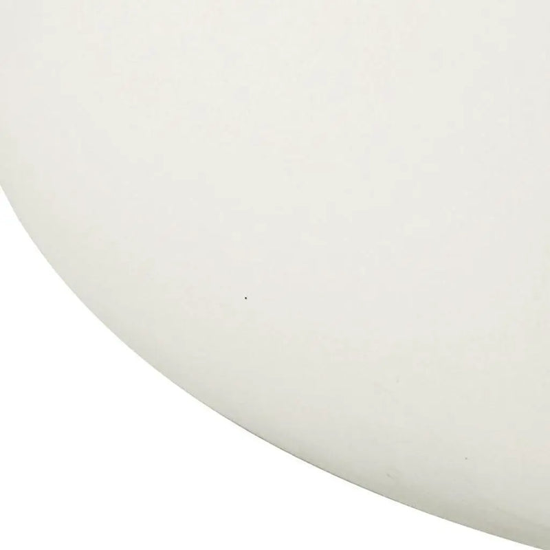 31" White Cement Round Drum Coffee Table Homeroots Living Room