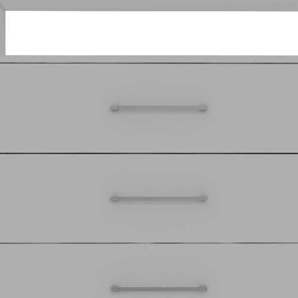 31" White Wood Four Drawer Dresser Homeroots Bed & Bath