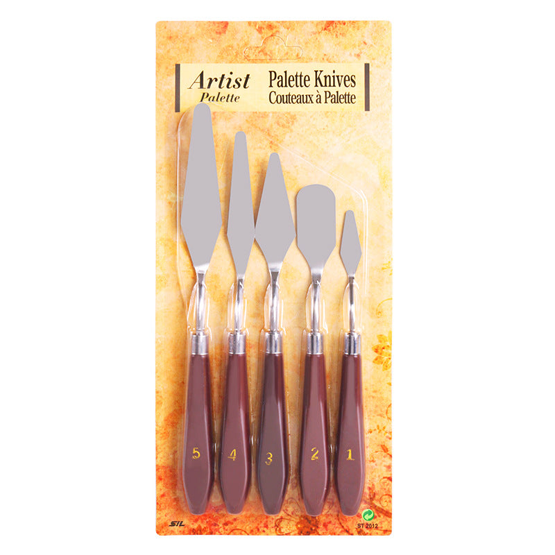 Mixed Palette Knife Painting Stainless Steel Scraper Spatula Art Supplies for Artist Canvas Oil Paint Color