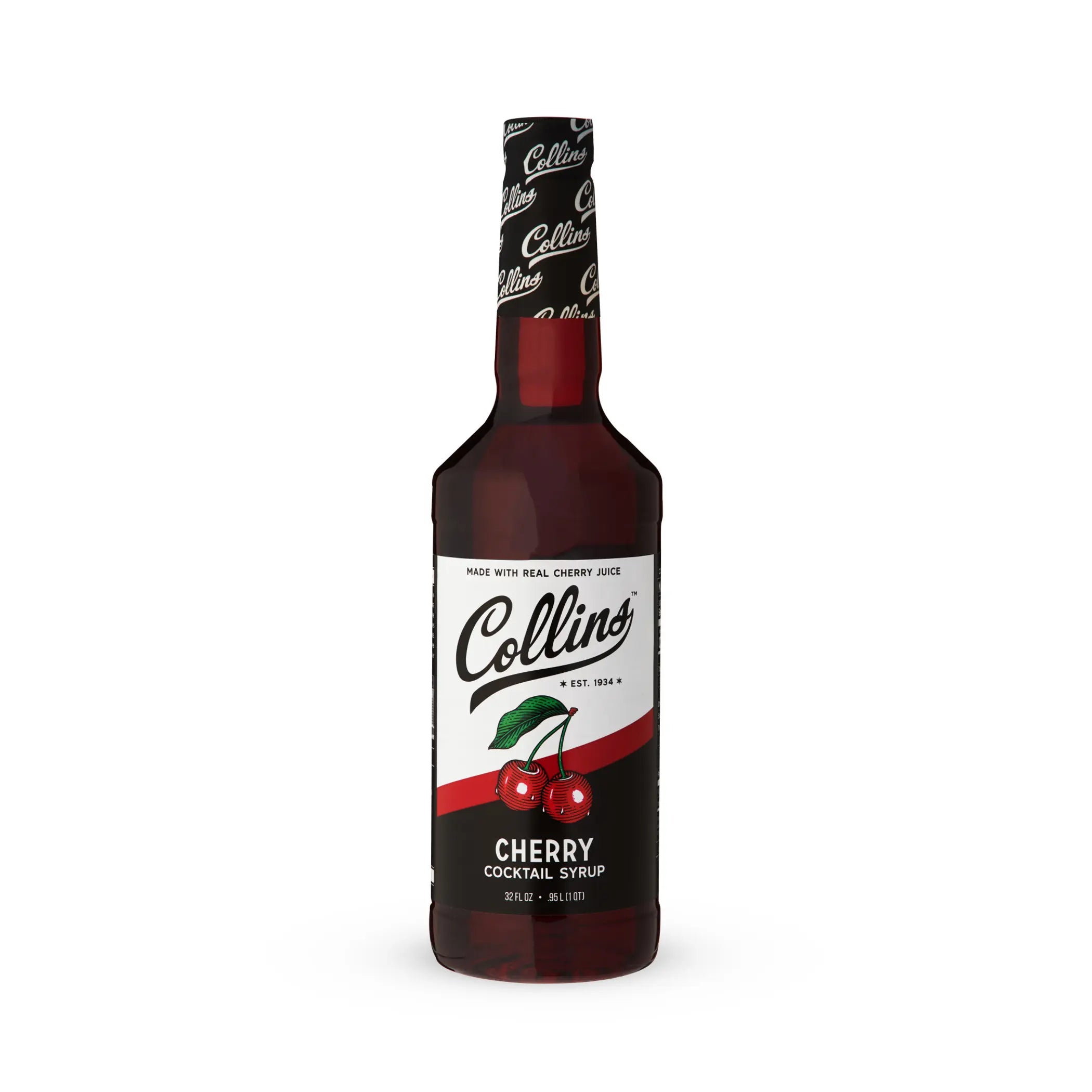 32 oz. Cherry Cocktail Syrup by Collins Collins Consumables
