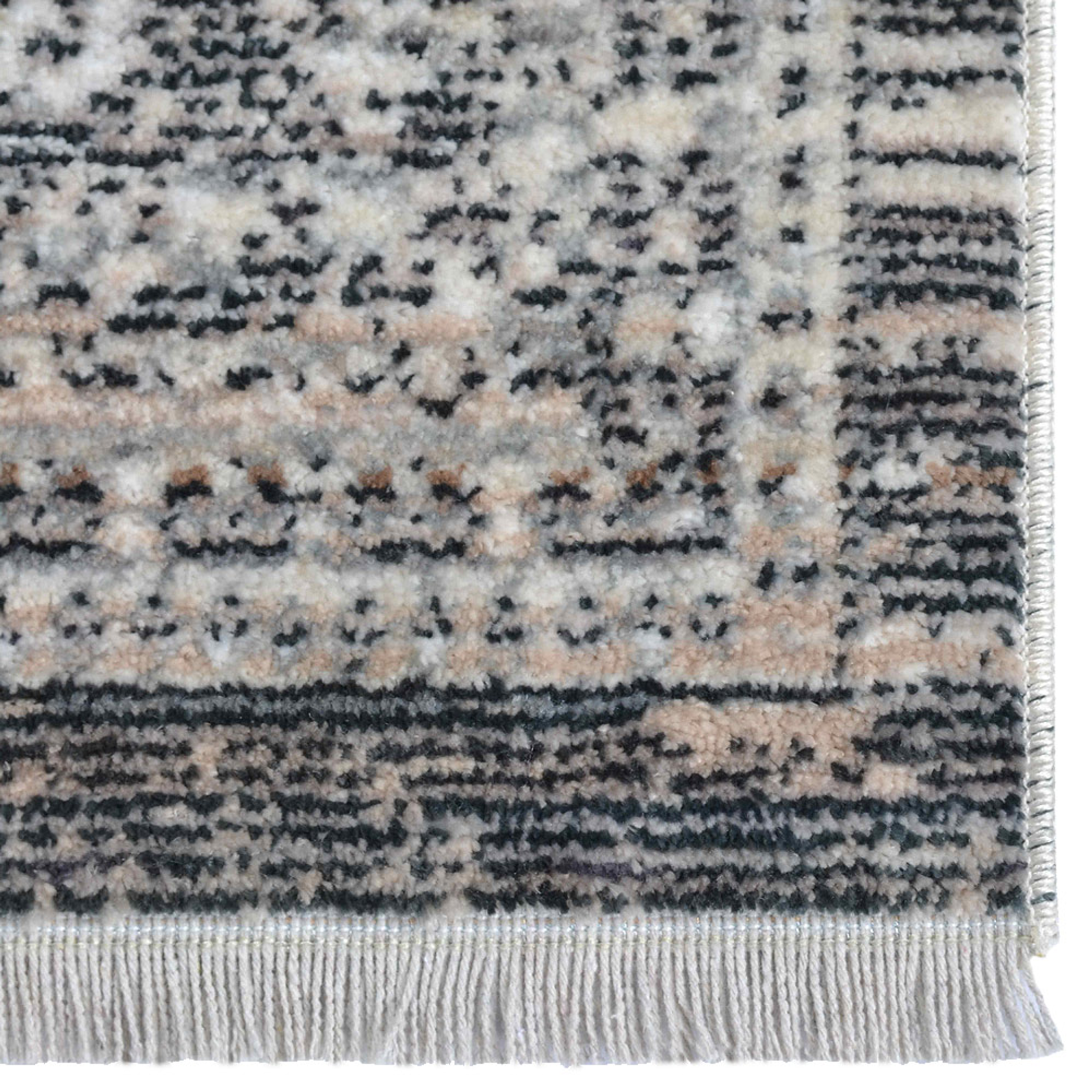 Rugsotic Carpets Machine Woven Crossweave Polyester Multicolor Area Rug Oriental Home & Garden