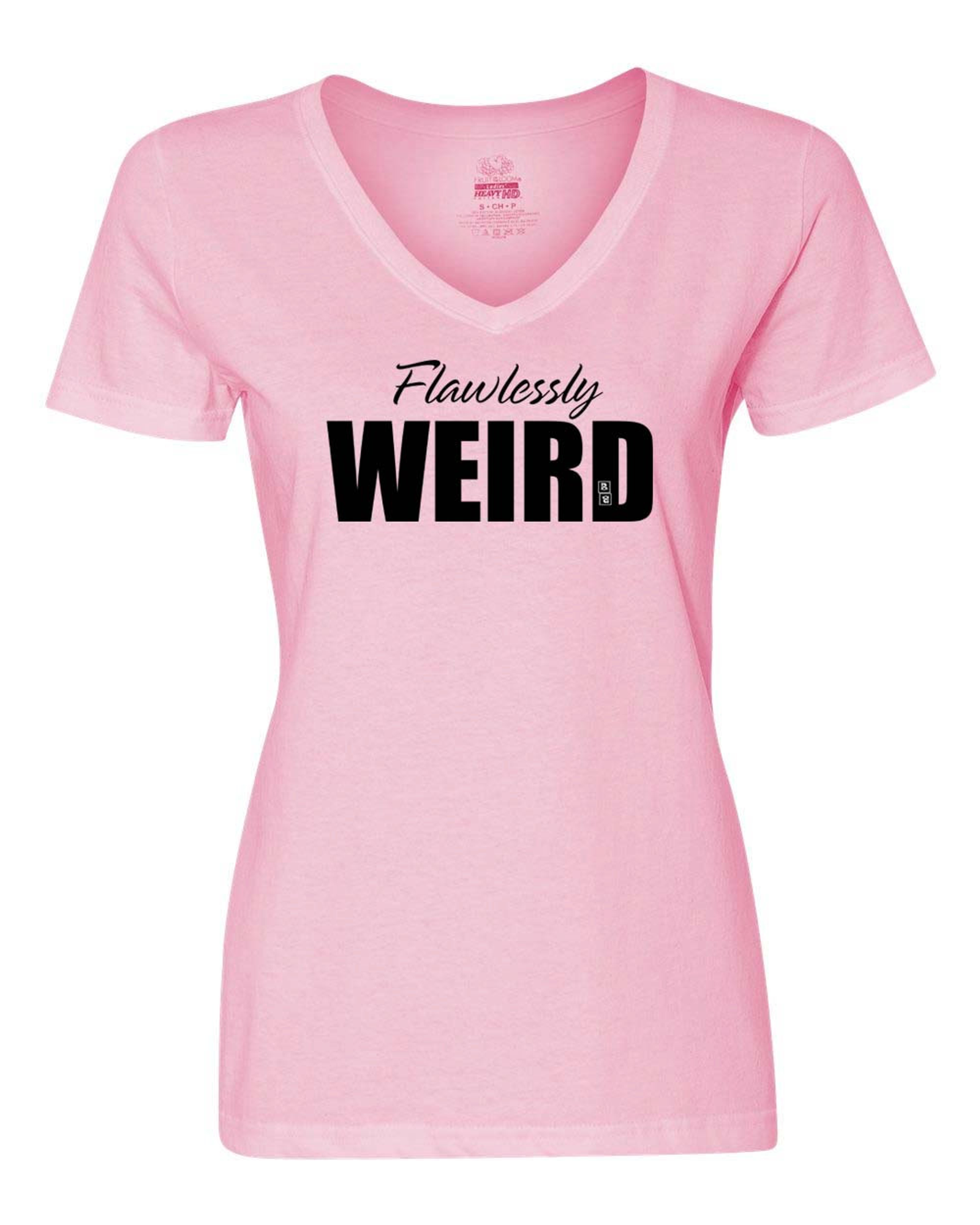 Flawlessly Weird Ladies T-Shirt  Large Women's Fashion