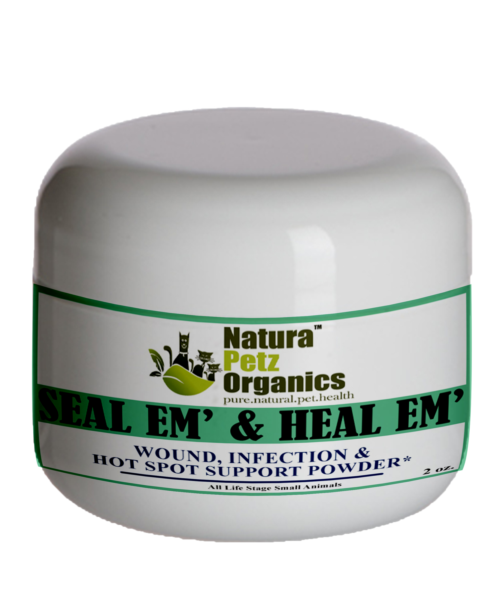 Seal Em And Heal Em Powder Dog, Cat & Small Animal*  Wound, Infection & Hot Spot Support* Pets