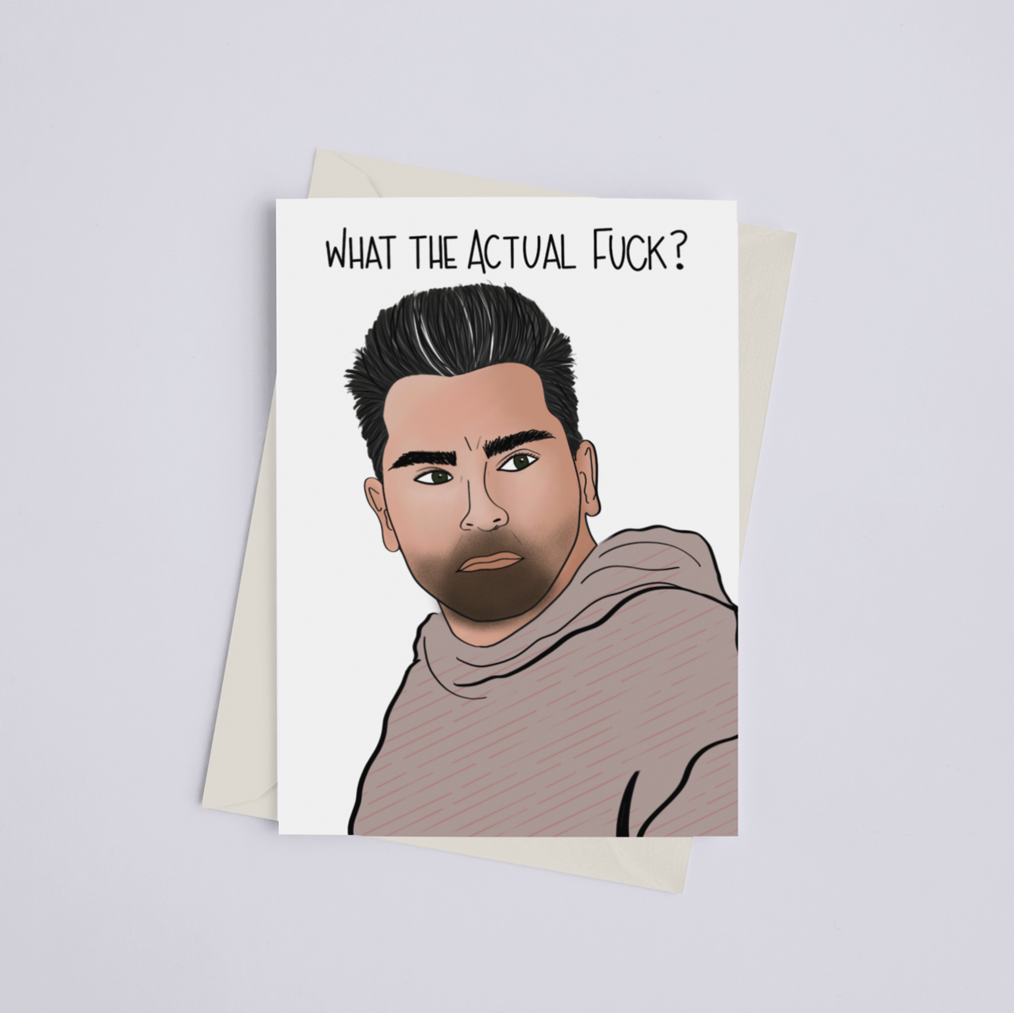 "What the actual fuck?!" Schitt's Creek - Greeting Card - Pack of 10 - Apparel and Accessories