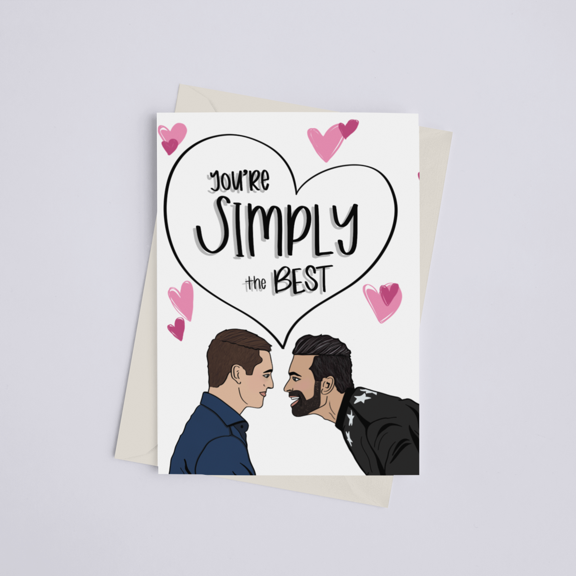"Simply the Best" Schitt's Creek - Greeting Card - Pack of 5 - Apparel and Accessories