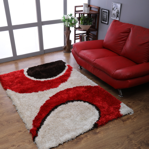 Rugsotic Carpets Hand Tufted Shag Polyester Area Rug Contemporary Home & Garden