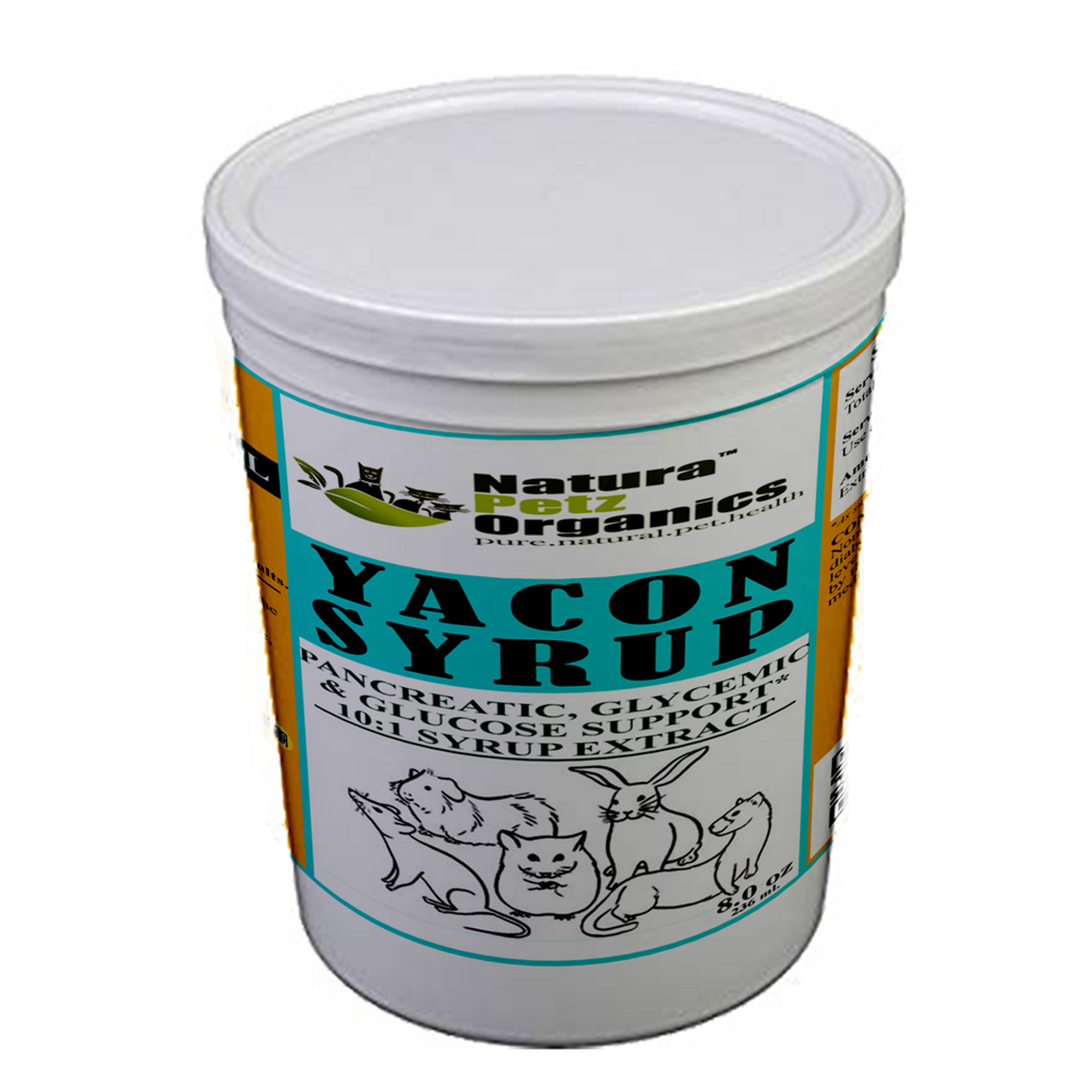 Yacon Leaf Syrup - Pancreatic Support* 10:1  The Petz Kitchen  Yacon Syrup 10:1 Alcohol Free  For Dogs & Cats* Meals & Treats Pets