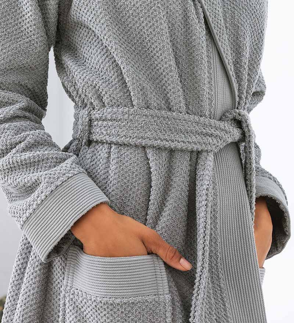 Women's Turkish Cotton Hooded Terry Bathrobe Women's Fashion
