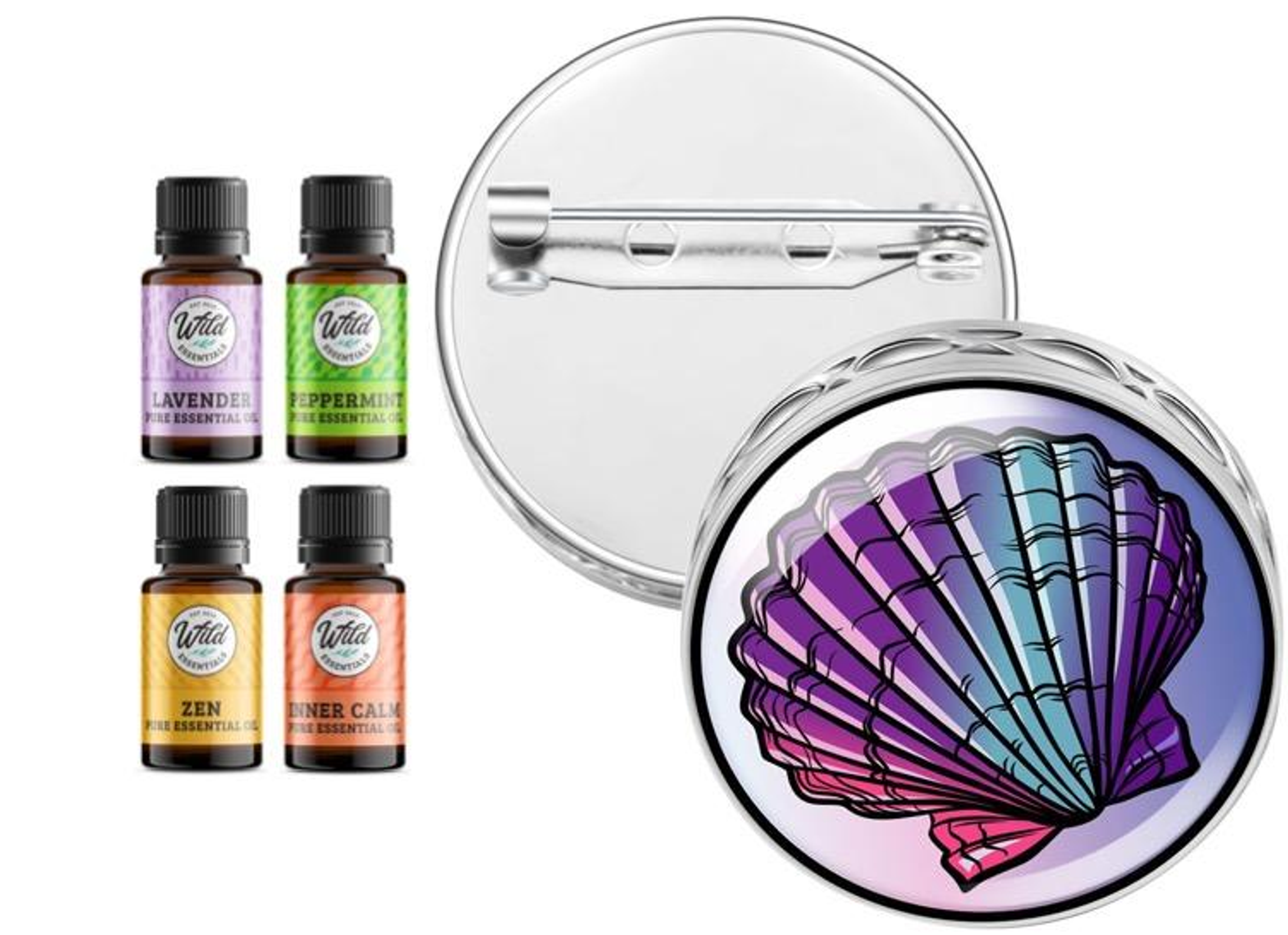 Pin Brooch Diffuser Apparel and Accessories
