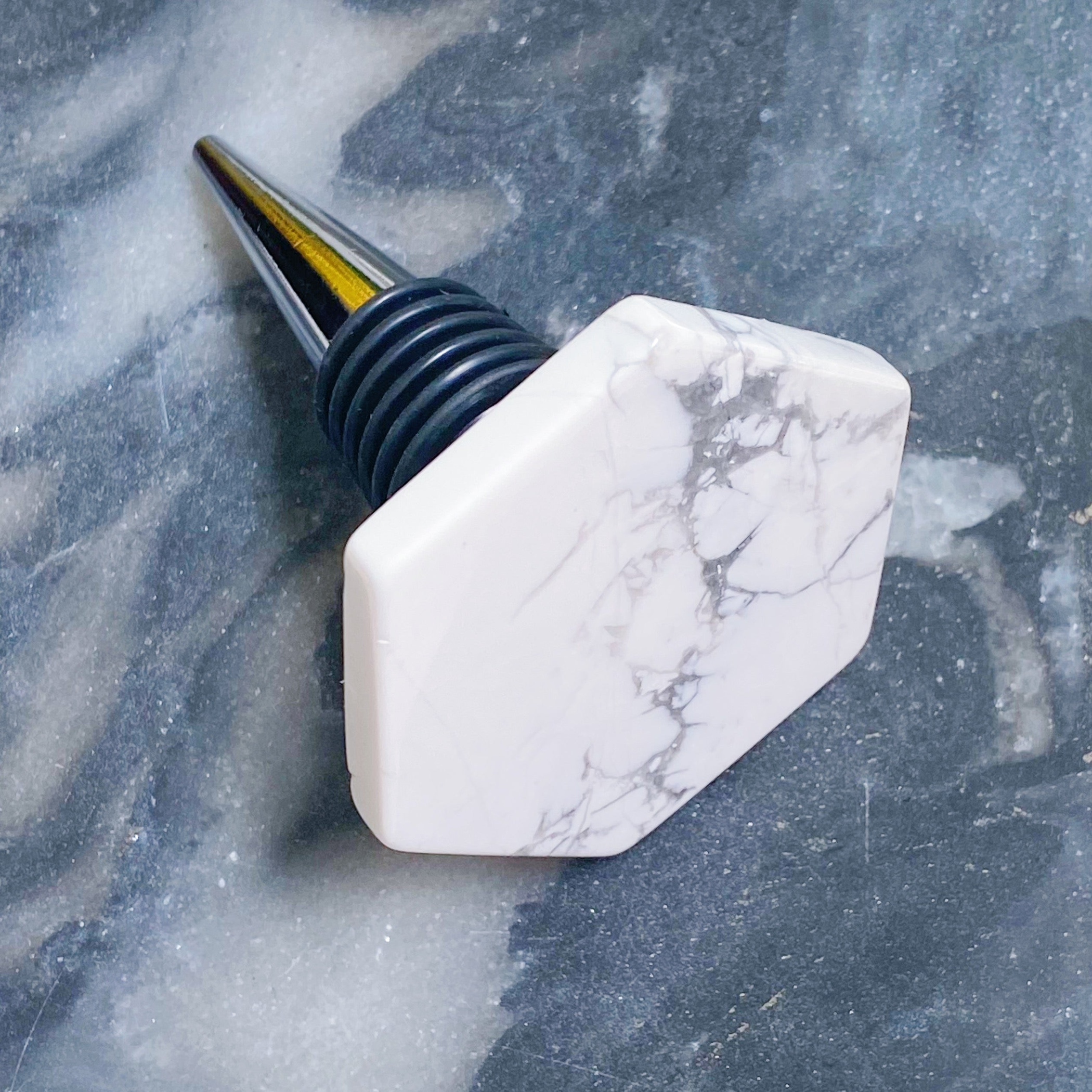 Soho Lounge Hexagon Stone Wine Stopper Home & Garden