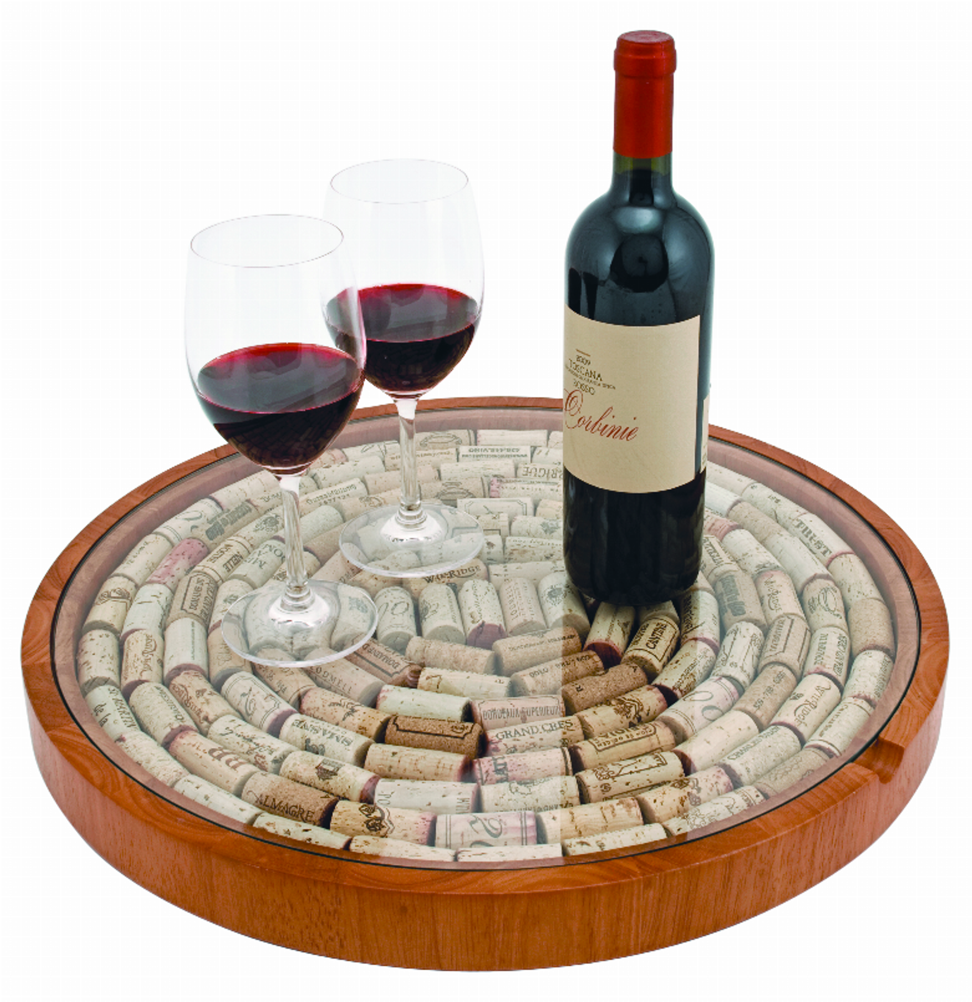 Lazy Susan Cork Display By True Home & Garden
