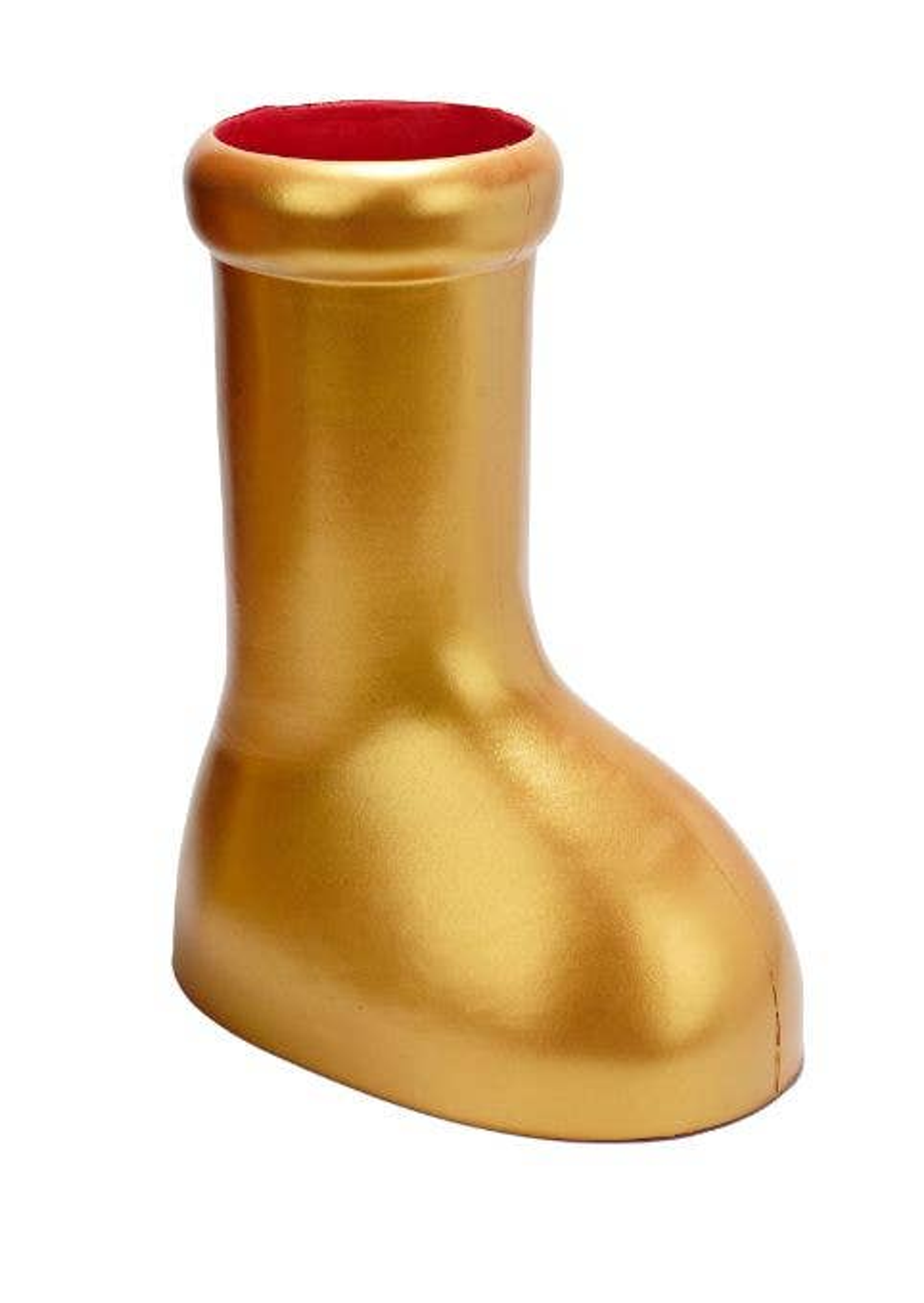 Fashion HOT Trendy BIG red boot Womens Gold Rubber Shoes Footwear