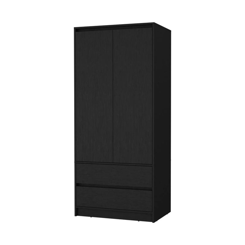 32" Black Accent Cabinet Soft Close With Multiple Shelves And Three Drawers Homeroots Bed & Bath