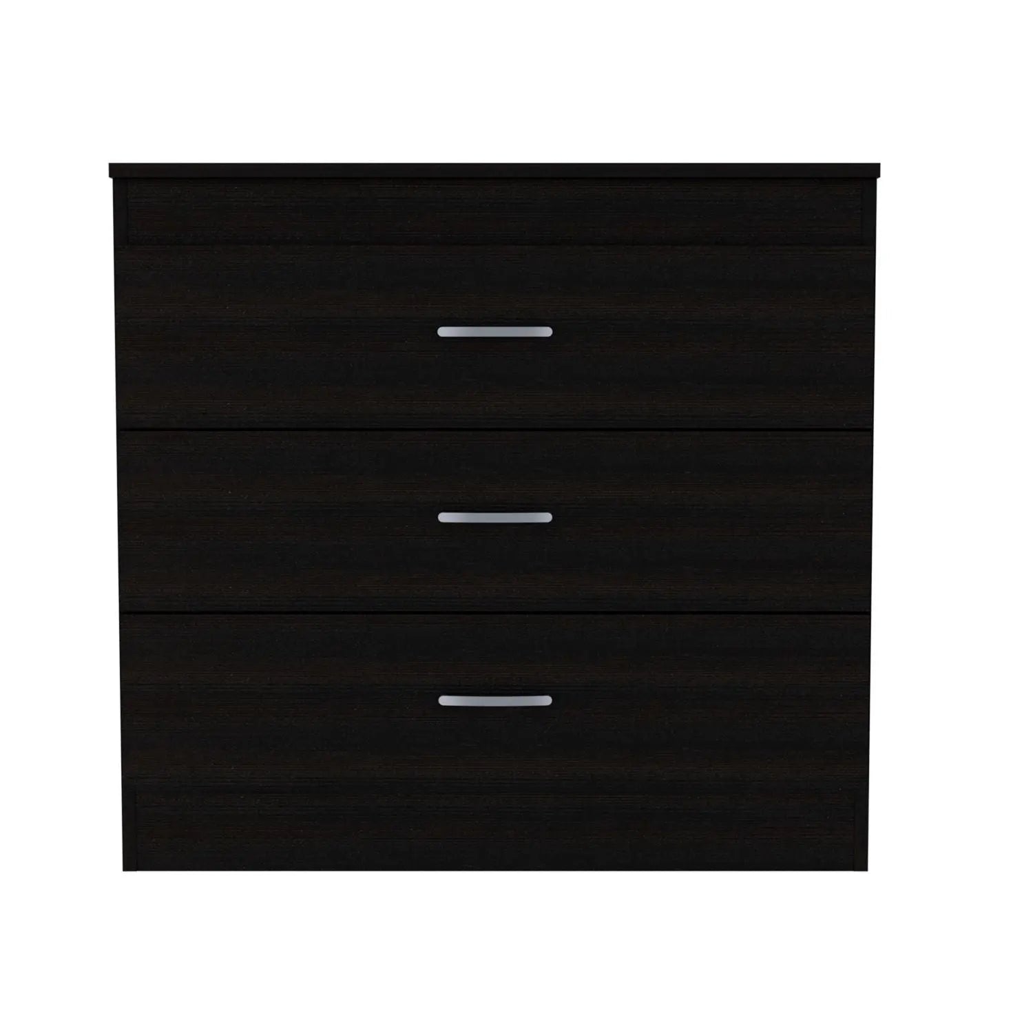 32" Black Three Drawer Dresser Homeroots Bed & Bath