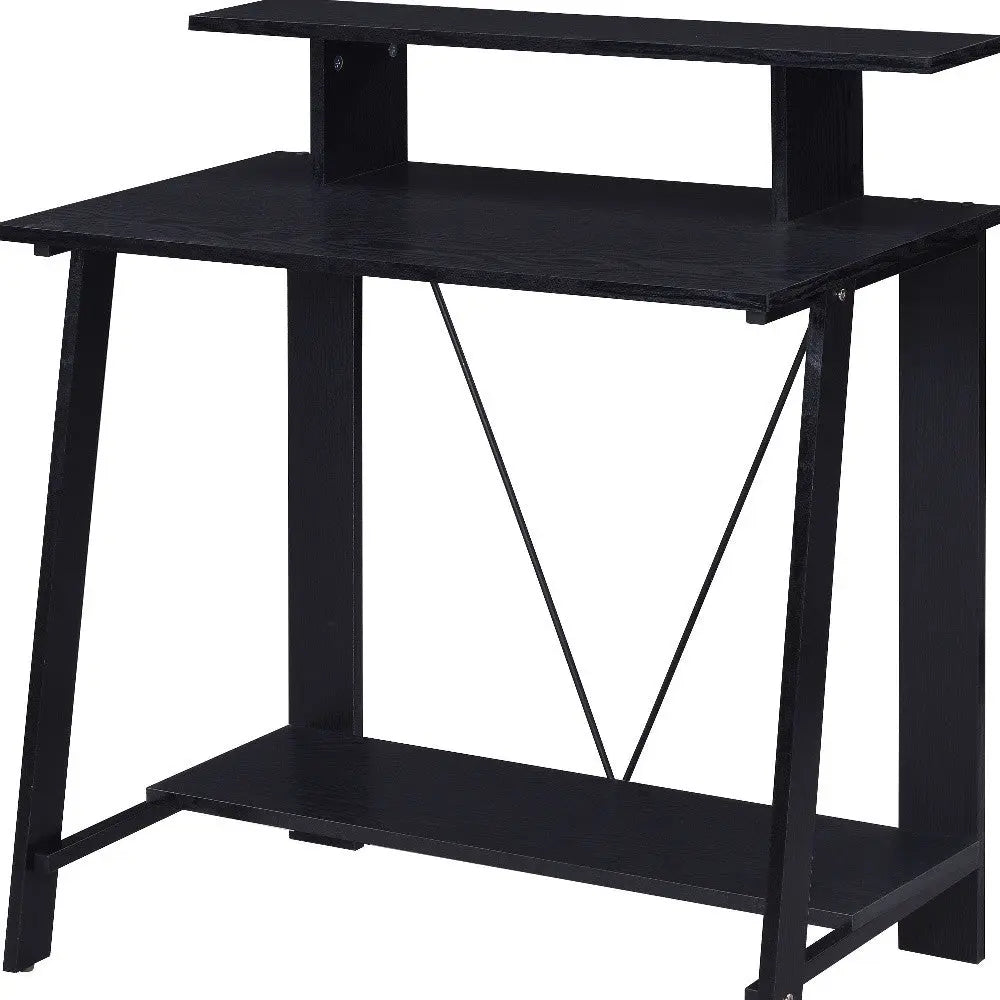 32" Black Writing Desk Homeroots Office