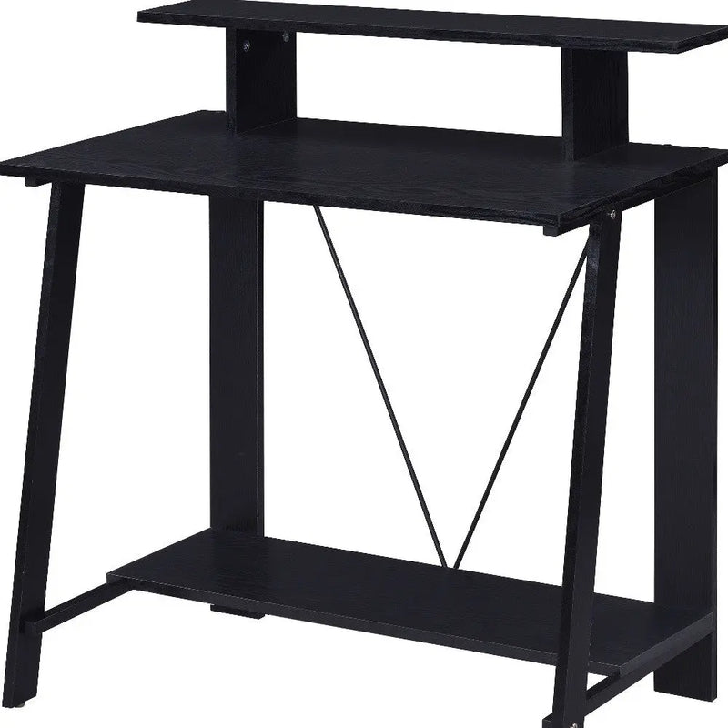 32" Black Writing Desk Homeroots Office