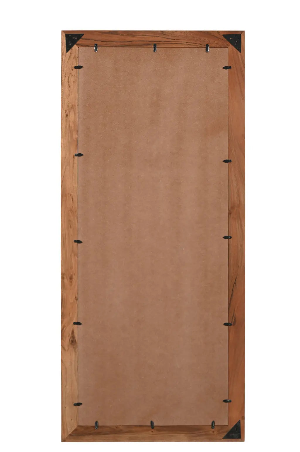 32" Brown Live Edge Solid Wood Full Length Hanging Mirror Homeroots Bed & Bath