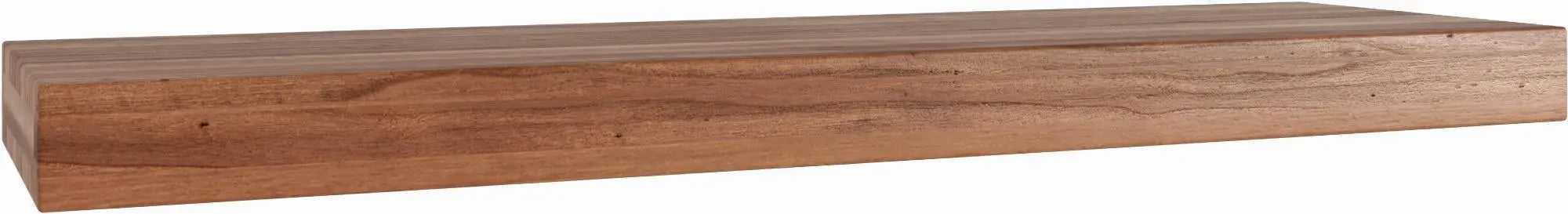 32" Brown Wood Wall Mounted Floating Shelf Homeroots Organization