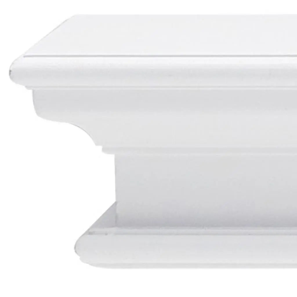 32" Classic White Floating Wall Shelf Homeroots Organization