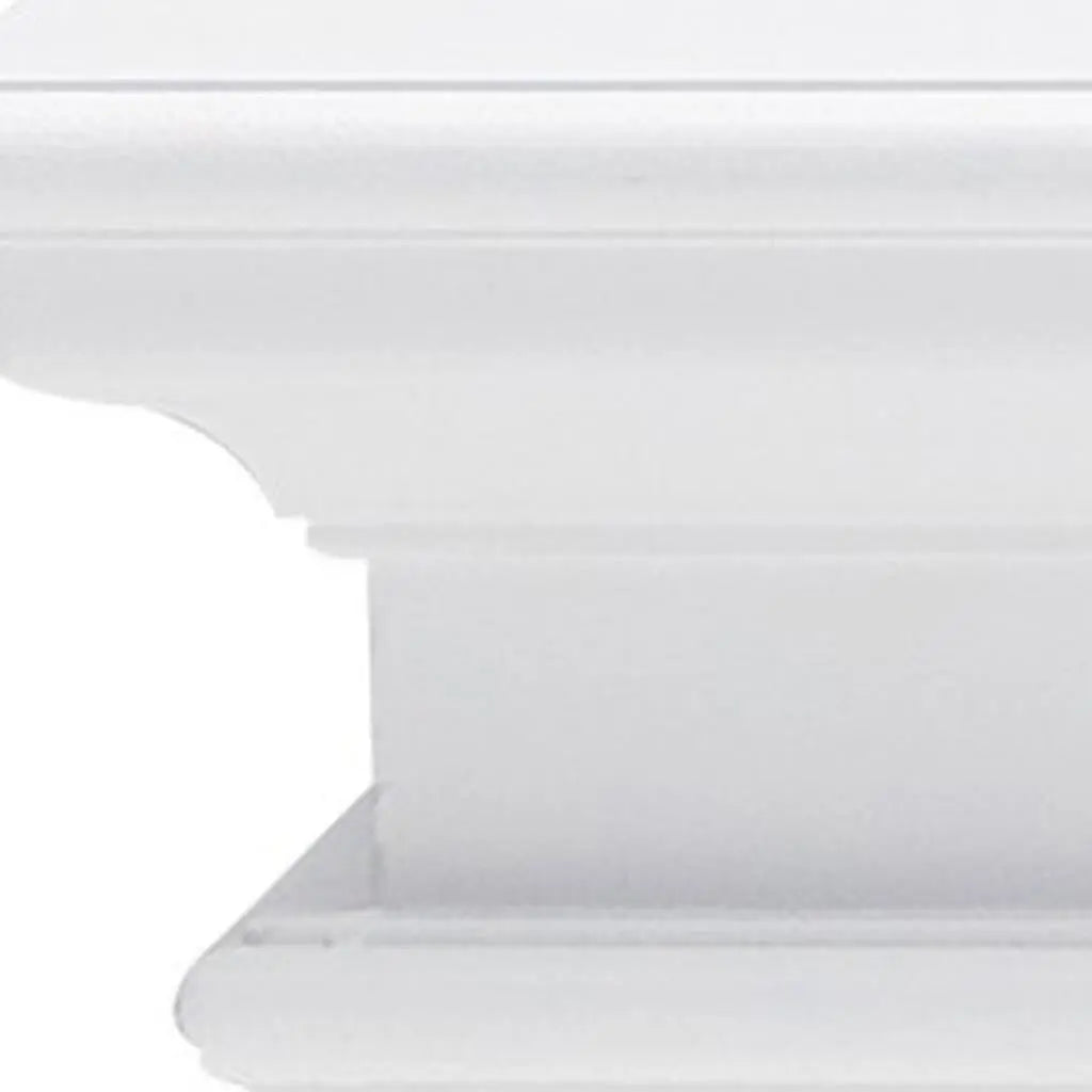 32" Classic White Floating Wall Shelf Homeroots Organization