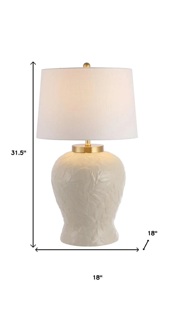 32" Clear Novelty Table Lamp LED With Empire Shade Homeroots Lighting