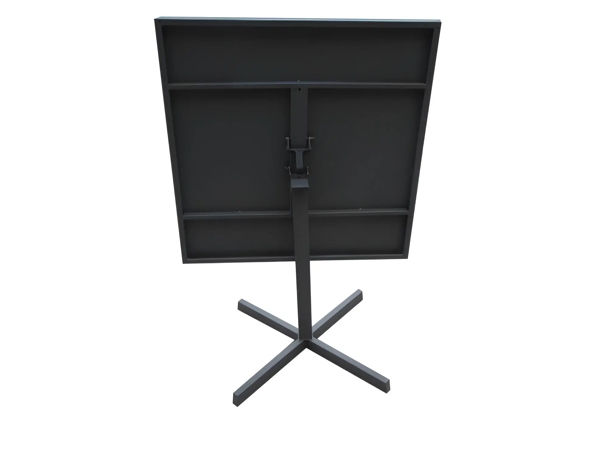 32" Gray Square Aluminum Pedestal Base Dining Table - GreatEagleInc
