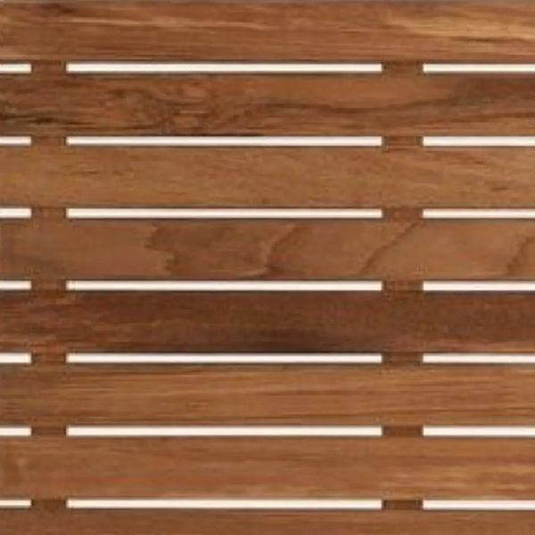 32" Premium Teak Shower Bath Mat Homeroots Bed & Bath