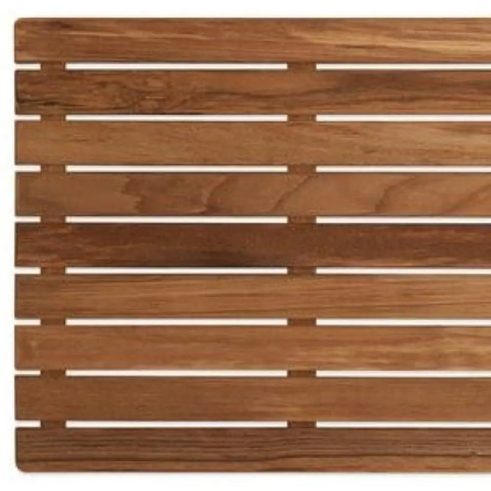 32" Premium Teak Shower Bath Mat Homeroots Bed & Bath