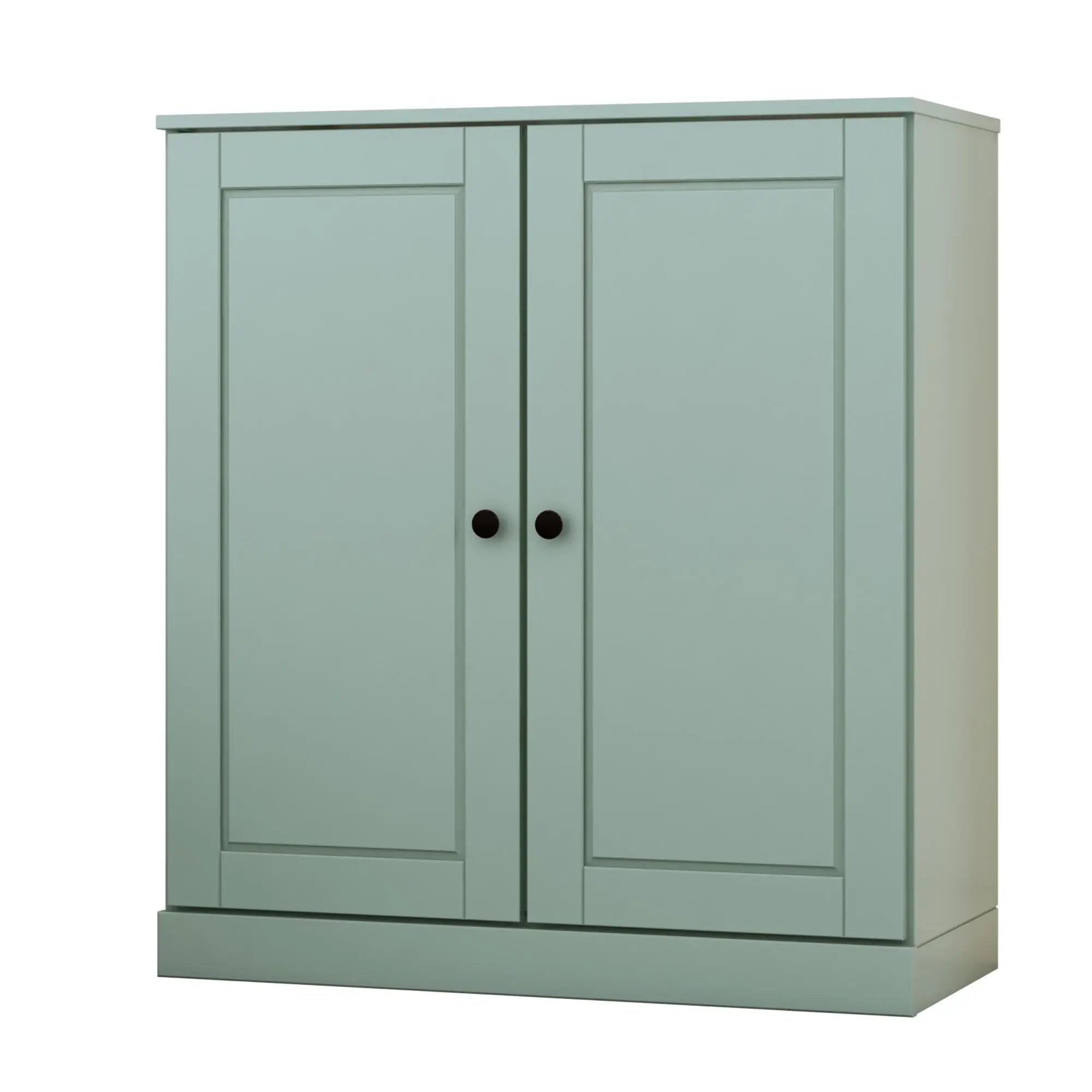 32" Sage Solid Wood Accent Cabinet With Two Doors Homeroots Kitchen & Dining
