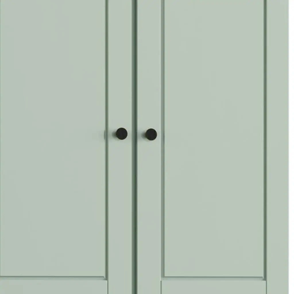 32" Sage Solid Wood Free Standing Four Door Linen Cabinet Homeroots Organization