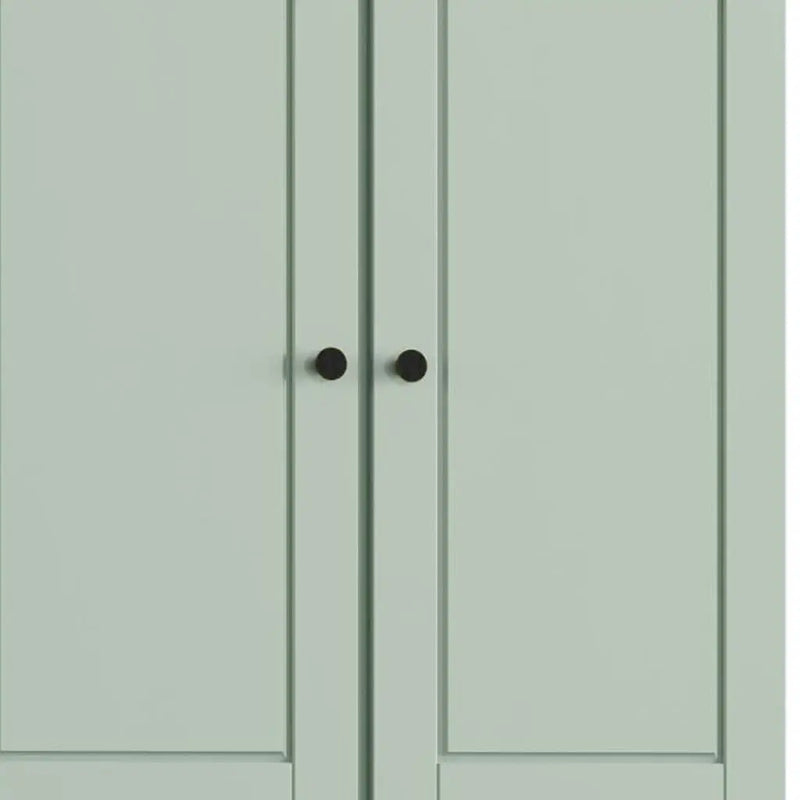 32" Sage Solid Wood Free Standing Four Door Linen Cabinet Homeroots Organization