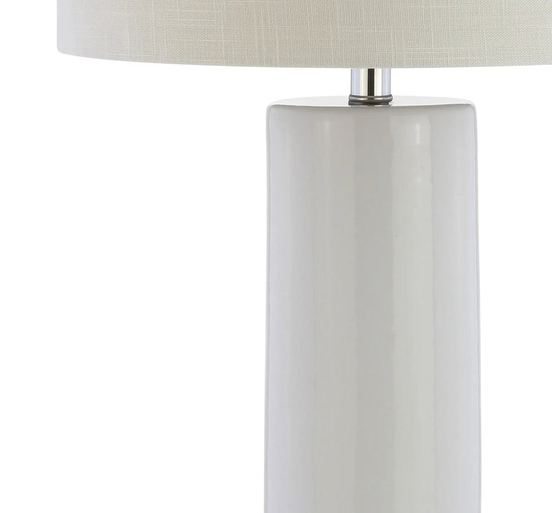 32" Silver Novelty Table Lamp LED With Drum Shade Homeroots Lighting