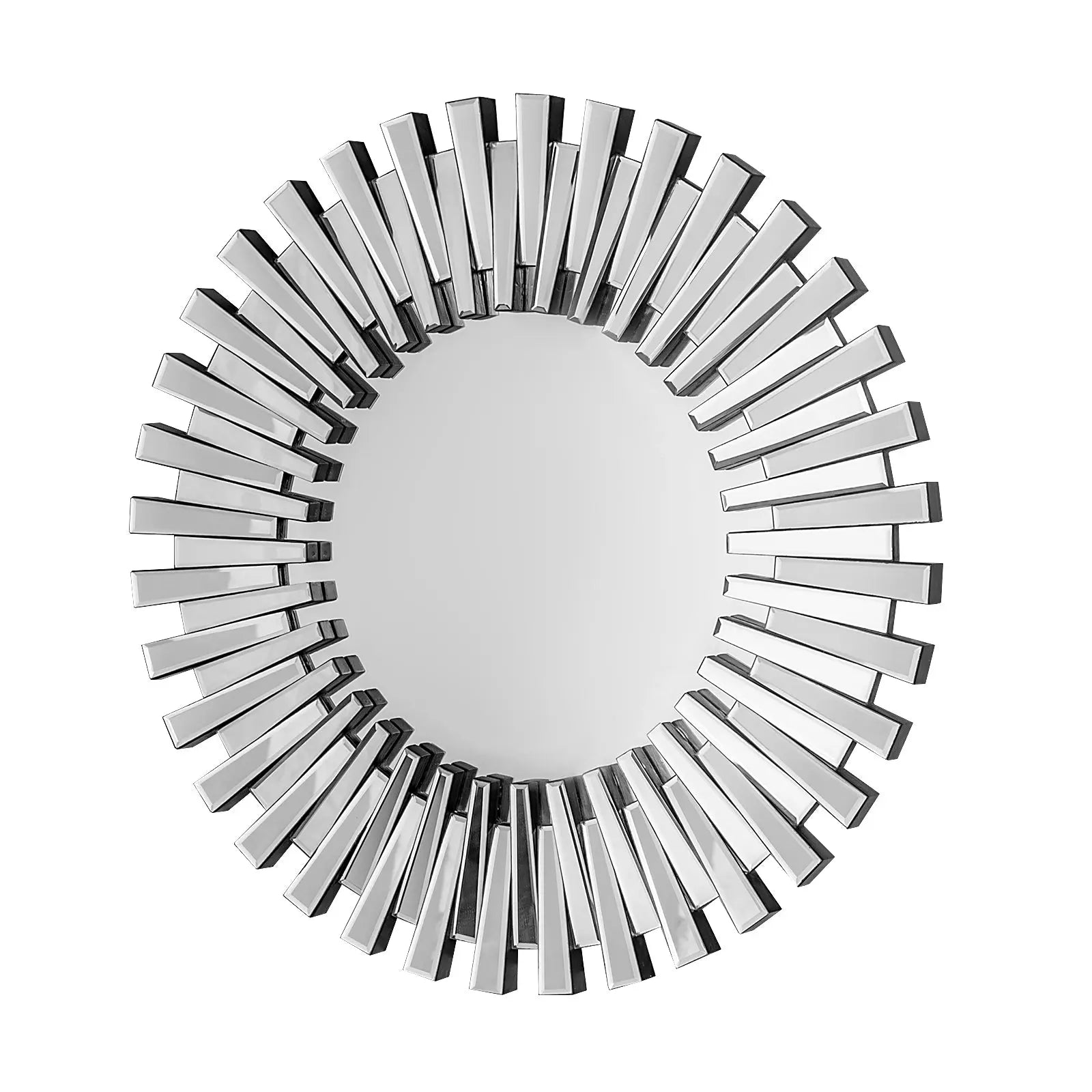 32" Silver Sunburst Unframed Accent Mirror Homeroots Bed & Bath
