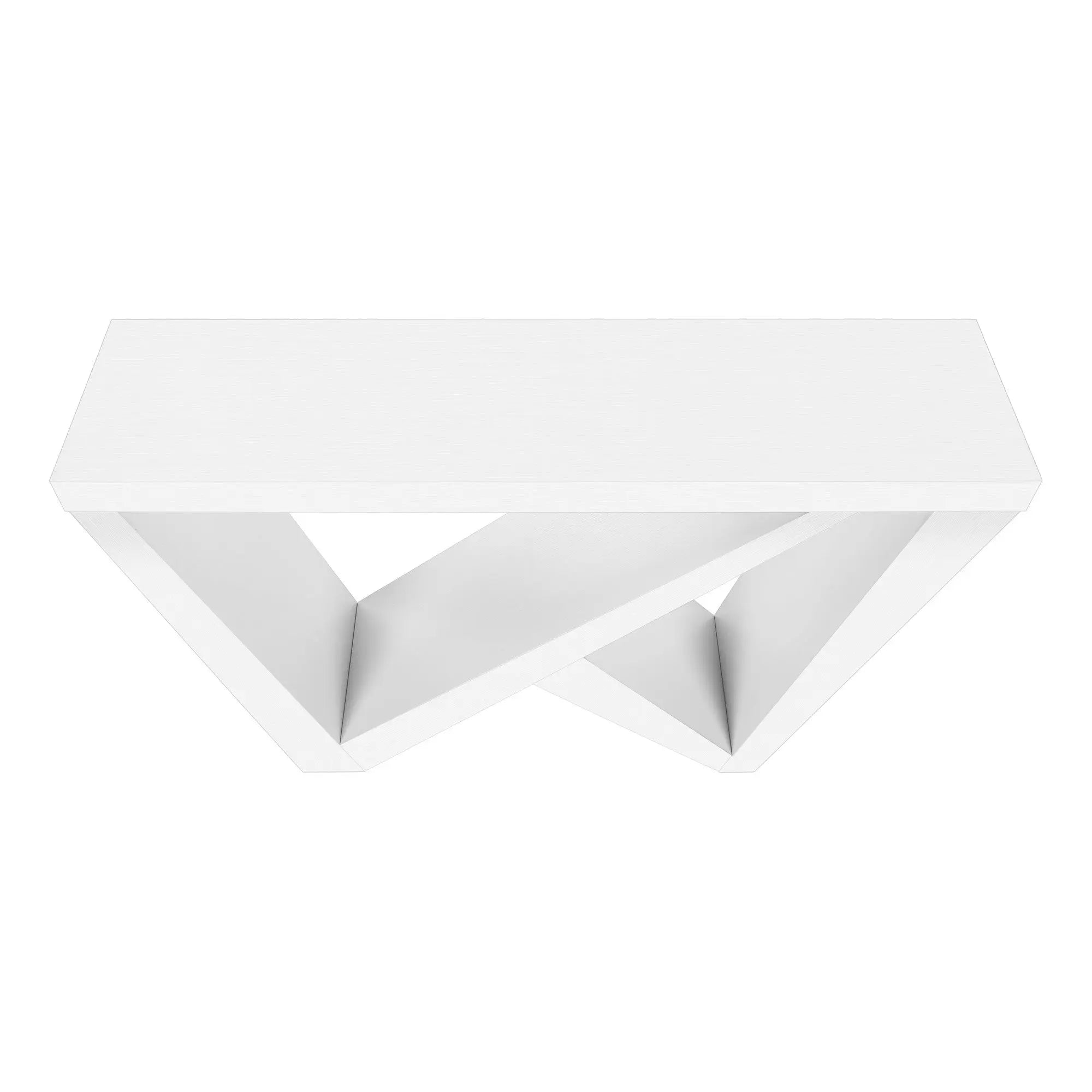 32" White Wood Abstract End Table Homeroots Living Room