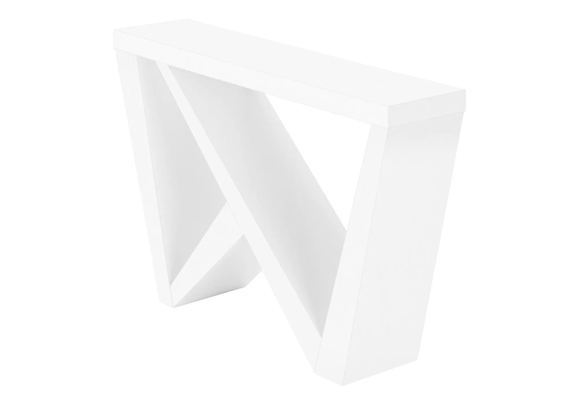 32" White Wood Abstract End Table Homeroots Living Room