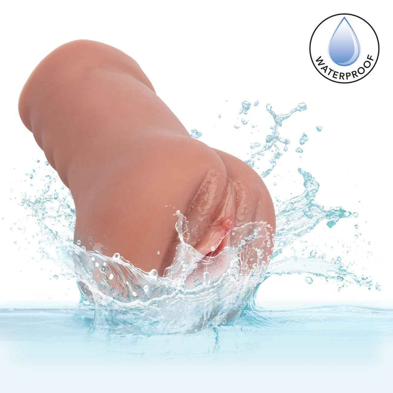 Stroke It Liquid Silicone Juicy Pussy Brown