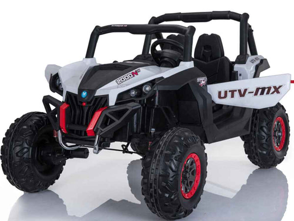 Mini Moto Utv 4x4 12v White (2.4ghz Rc)